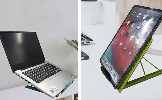 Laptopstandaard bureau – Verstelbaar – Geschikt voor laptop & tablet – Antislip – Roze-Notebookstandaard-Ilumina Benelux