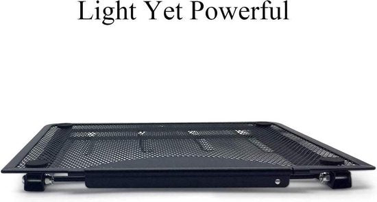 Laptopstandaard bureau – Verstelbaar – Ondersteuning voor laptop & tablet – Anti-slip – Zwart-Notebookstandaard-Ilumina Benelux