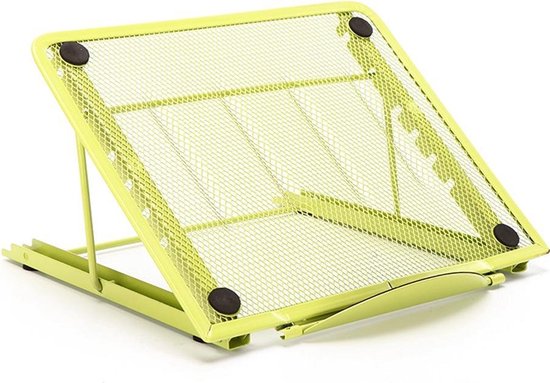 Laptopstandaard bureau – Verstelbaar – Voor laptop & tablet – Antislip – Groen-Notebookstandaard-Ilumina Benelux