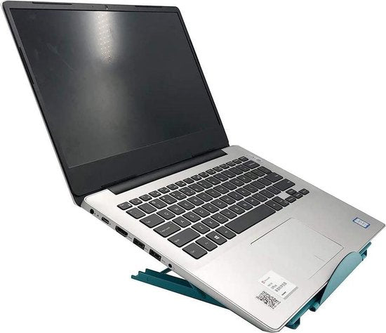 Laptopstandaard bureau – Verstelbaar – Voor laptop & tablet – Notebook ondersteuning – Blauw-Notebookstandaard-Ilumina Benelux