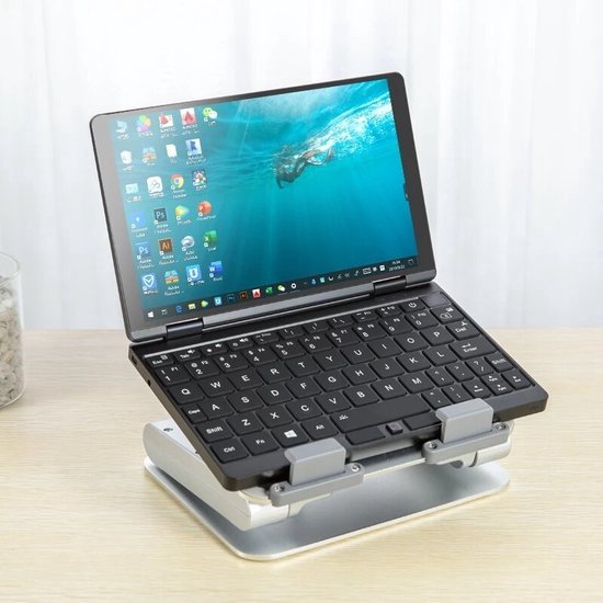 Laptopstandaard met koeler – Verstelbaar – Ventilator koeling – Geschikt voor laptop/tablet tot 15 inch – Zwart-Laptopkoelers-Ilumina Benelux