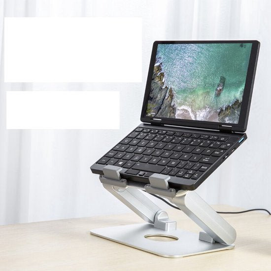 Laptopstandaard met koeler – Verstelbaar – Ventilator koeling – Geschikt voor laptop/tablet tot 15 inch – Zwart-Laptopkoelers-Ilumina Benelux