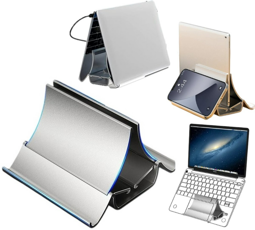 Laptopstandaard – Ruimtebesparende Desktop Organizer – Opberg houder bureau & tafel – Geschikt voor iPad/MacBook/Laptop/Tablet/Telefoon – Zwart-Notebookstandaard-Ilumina Benelux