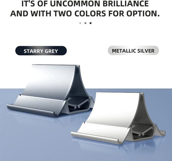 Laptopstandaard – Ruimtebesparende Desktop Organizer – Opberg houder bureau & tafel – Geschikt voor iPad/MacBook/Laptop/Tablet/Telefoon – Zwart