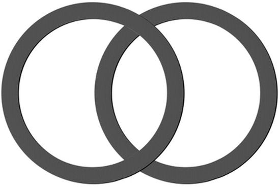 Magneetplaatjes set – Geschikt voor draadloze opladers – Metalen ring magneet sticker – 10 stuks – Zwart-Telefoonsticker-Ilumina Benelux