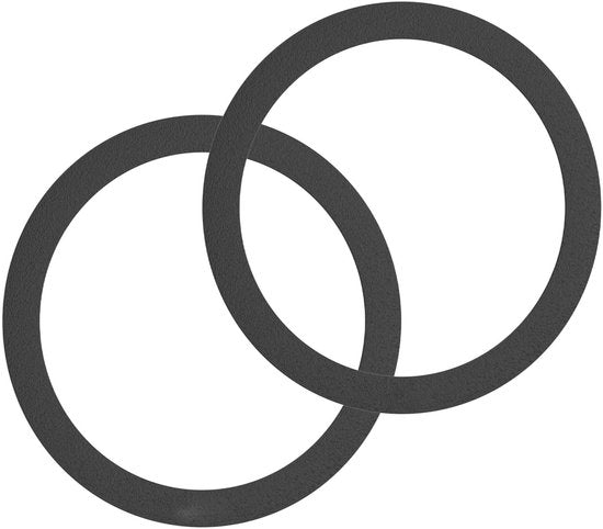 Magneetplaatjes set – Geschikt voor draadloze opladers – Metalen ring magneet sticker – 10 stuks – Zwart