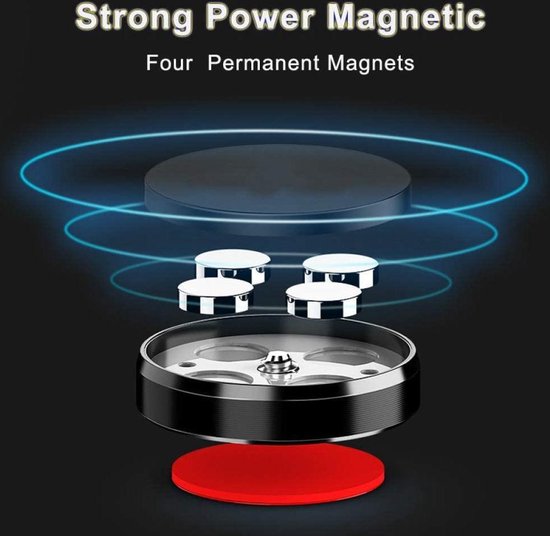 Magneetstrip set – Zelfklevende magneetjes + 2 metalen plaatjes – Voor smartphone/tablet/auto – 2 stuks – Zwart-Ilumina Benelux