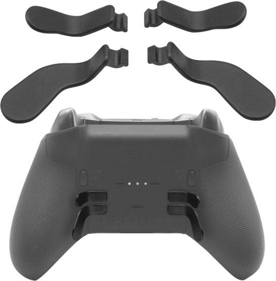Metalen Paddles Set – Geschikt voor Xbox One Elite Controller Series 2 – RVS Scuff Back Buttons – Grip Accessoire – Zilver-Ilumina Benelux