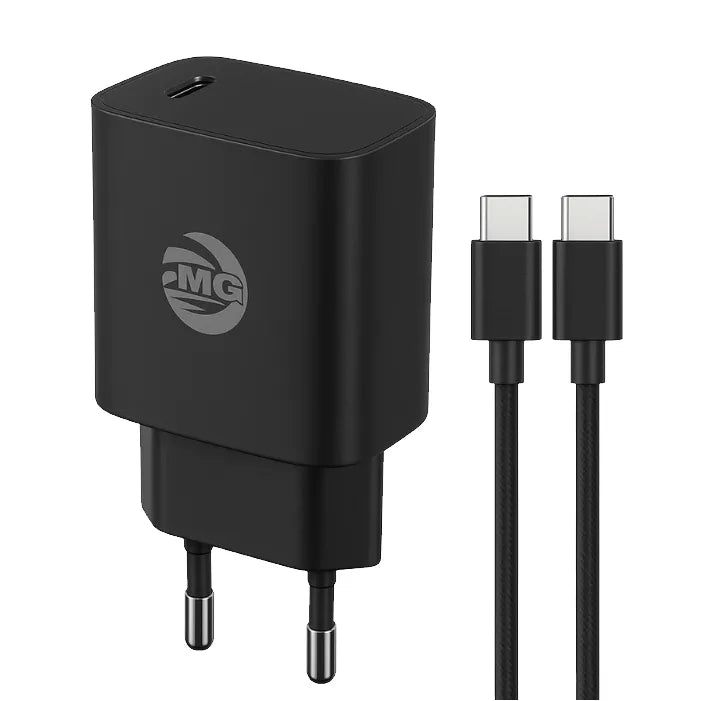 Adapter Set – 30W Snellader – USB-C Poort – 60W USB-C naar USB-C Kabel – 1 Meter – Zwart-Ilumina Benelux