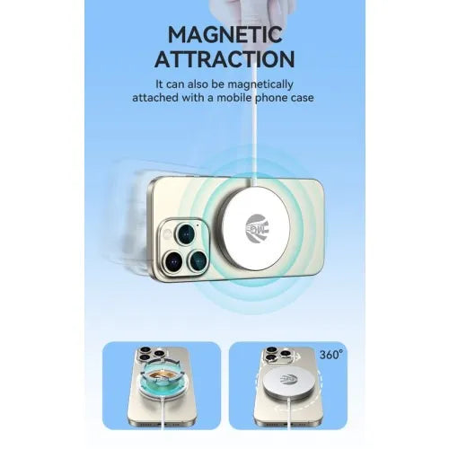 Draadloze Oplader – 15W Magneetlader – USB-C – Wit-Ilumina Benelux