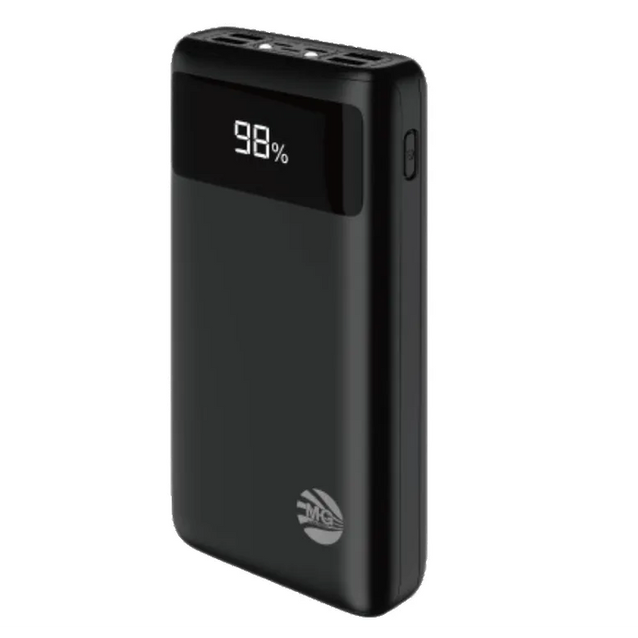 Powerbank 30000 mAh – Snellader – 4 USB Uitgangen – LED Display – Zwart-Ilumina Benelux