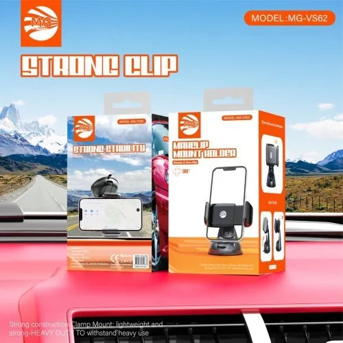 Maxclip Mount Holder – Auto Telefoonhouder Dashboard & Voorruit – Zwart-Ilumina Benelux