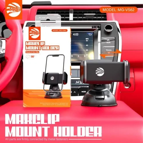 Maxclip Mount Holder – Auto Telefoonhouder Dashboard & Voorruit – Zwart-Ilumina Benelux
