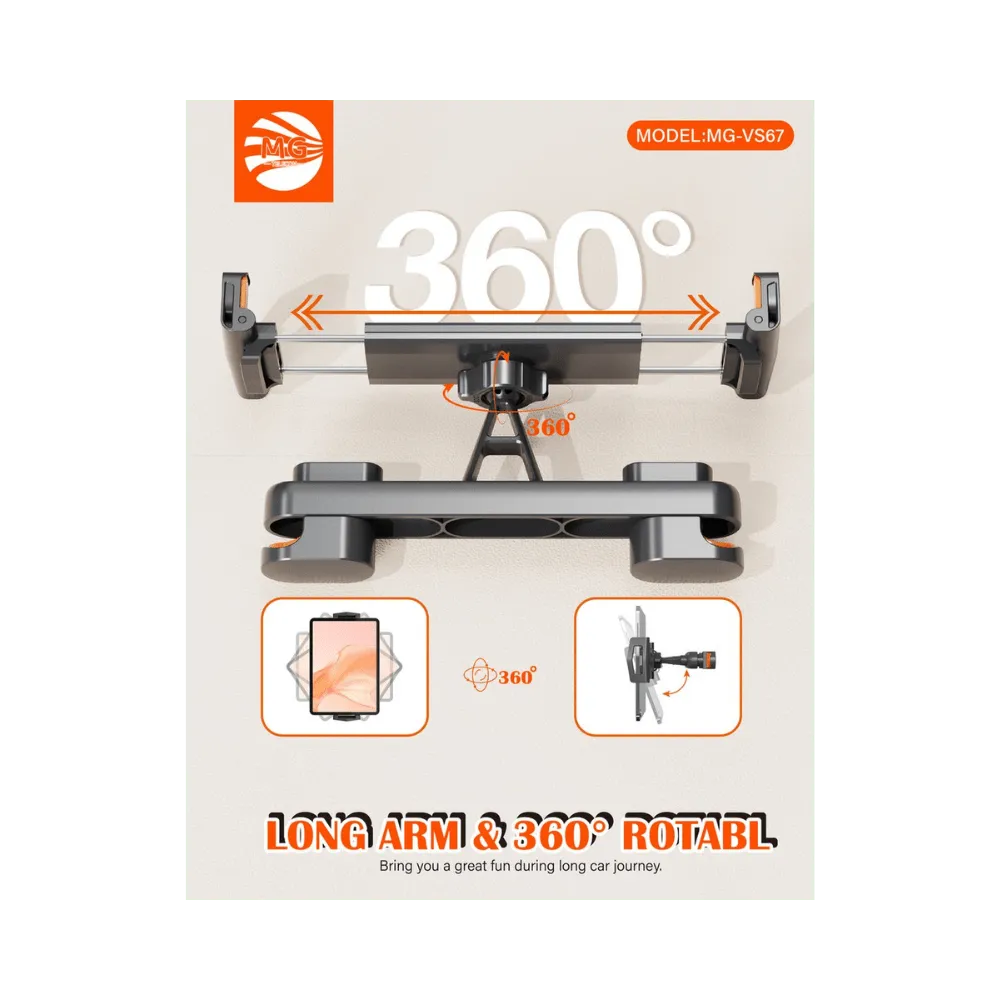 Auto Tablet Houder voor Hoofdsteun – Universeel – Geschikt tot 11 Inch – Zwart-Ilumina Benelux