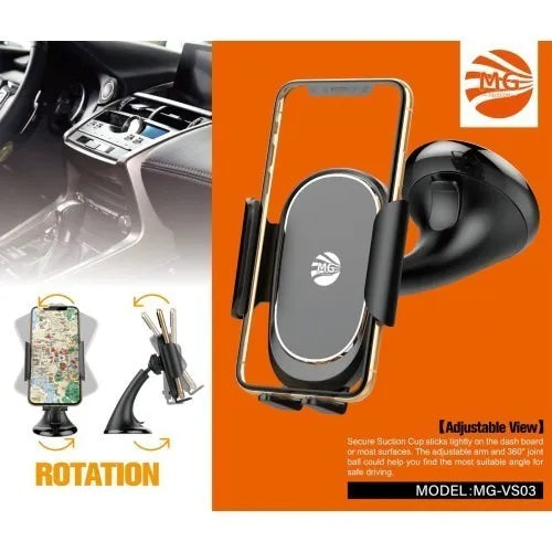 Auto Telefoonhouder – Dashboard & Voorruit – Zuignap – Zwart-Ilumina Benelux