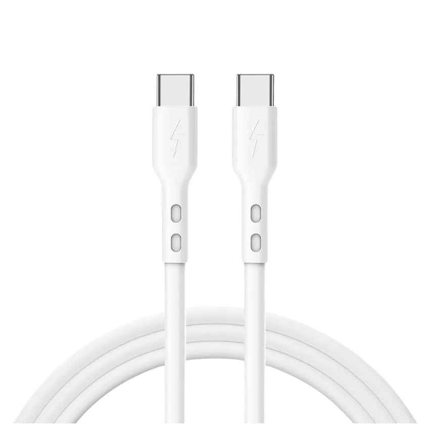 Snellader met Kabel – 20W Power Delivery – USB-C Poort – 65W USB-C naar USB-C Kabel 1 Meter – Wit-Ilumina Benelux
