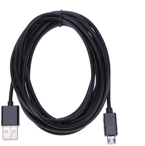 Micro USB kabel opladen & data – USB-A naar Micro USB – 1 meter – Geschikt voor apparaten met Micro USB – Zwart-USB-Kabels-Ilumina Benelux