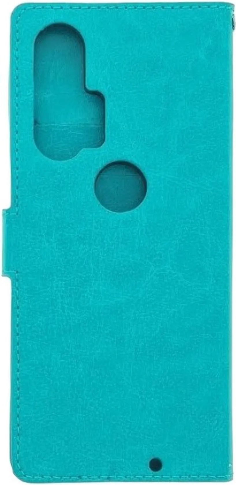 Motorola Edge+ (2020) Hoesjes – Bookcase Portemonnee Hoes – Pasjeshouder – Magneetsluiting – Turquoise-Ilumina Benelux