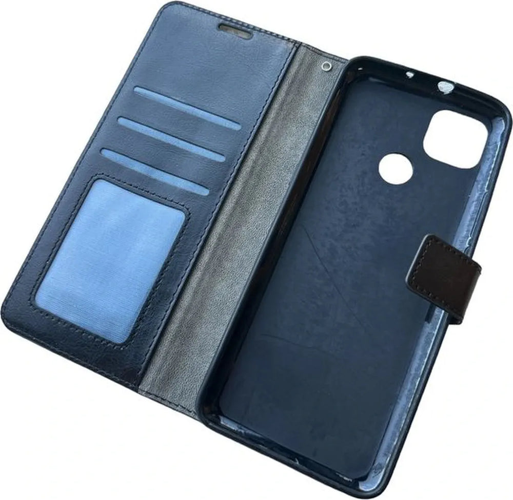 Motorola Moto G9 Power Hoesjes – Portemonnee Hoes – Pasjeshouder – Magneetsluiting – Zwart-Ilumina Benelux