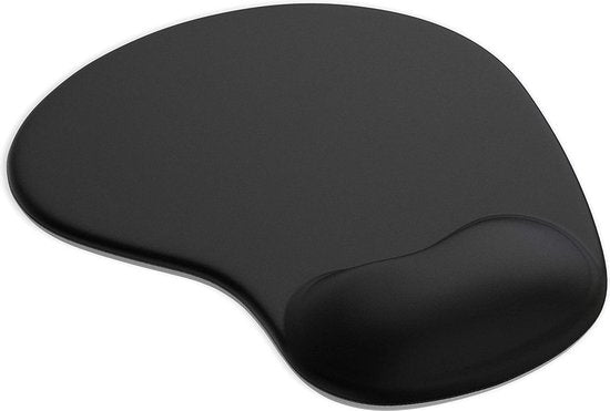 Muismat met polssteun – H-02 ergonomisch gelkussen – Afwasbaar – Voor muis en toetsenbord – Zwart-Muismat-Ilumina Benelux