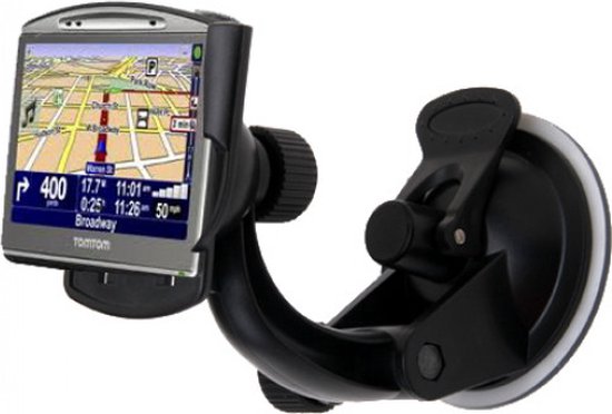 Navigatiehouder auto – All-in-One houder – Geschikt voor TomTom ONE/XL & GO 520/720/730/920/930 – Stevig – Zwart-Navigatie (auto) houders-Ilumina Benelux