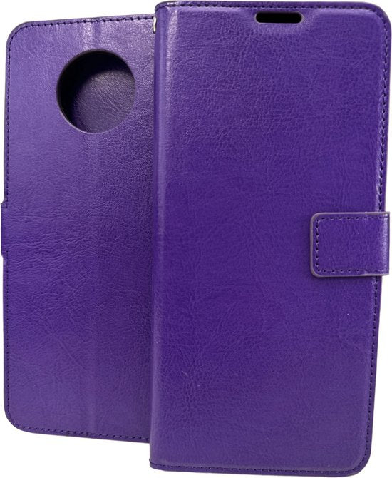 Nokia G50 Hoesjes – Portemonnee Hoes – Pasjeshouder – Magneetsluiting – Paars-Ilumina Benelux