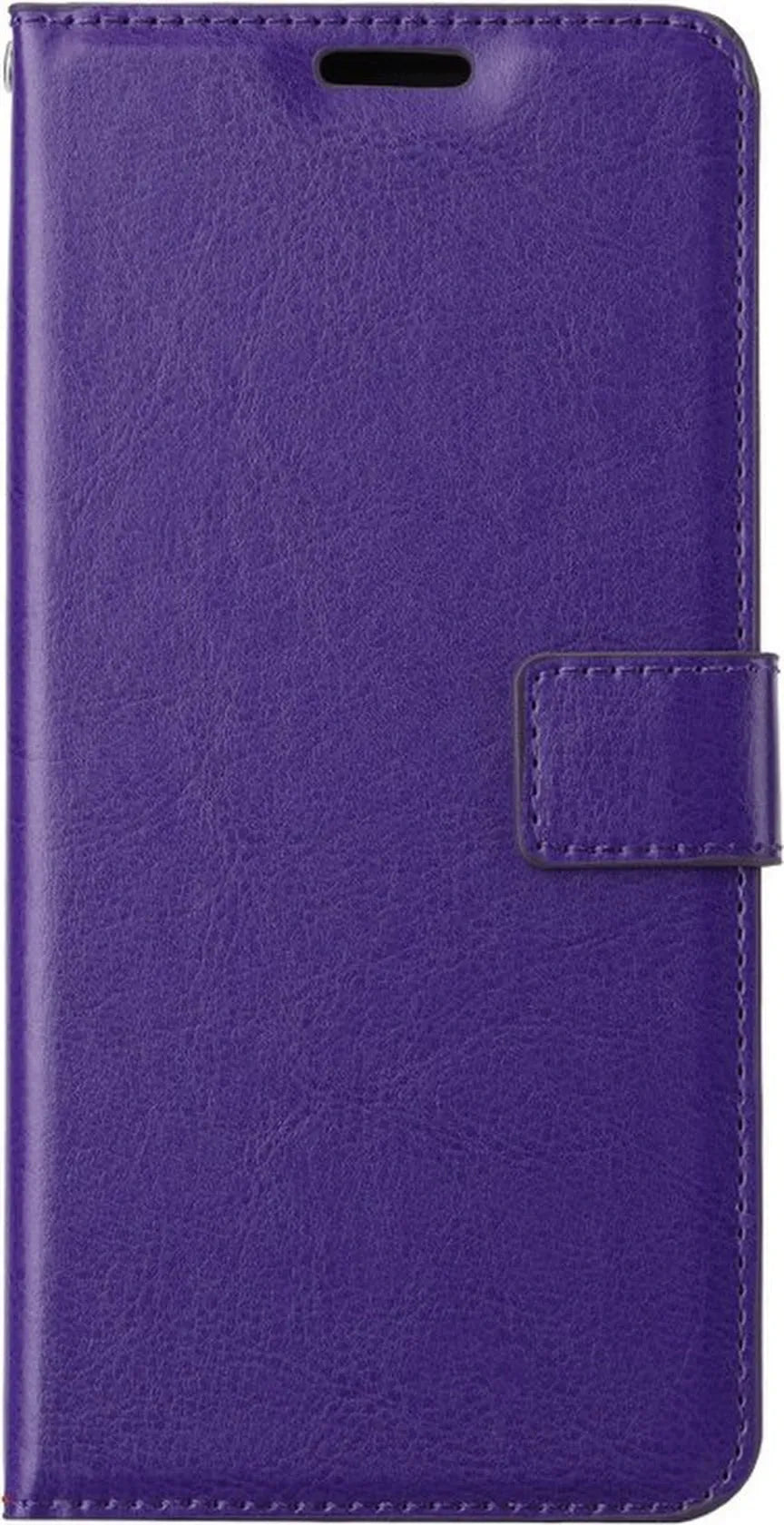 Nokia G50 Hoesjes – Portemonnee Hoes – Pasjeshouder – Magneetsluiting – Paars-Ilumina Benelux