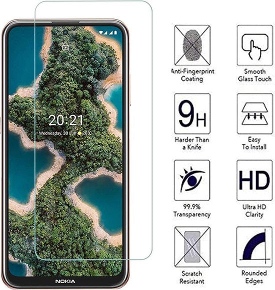 Nokia X10 / X20 Screenprotector Gehard 9H – Anti-kras – 3-Pack Tempered Glas-Ilumina Benelux