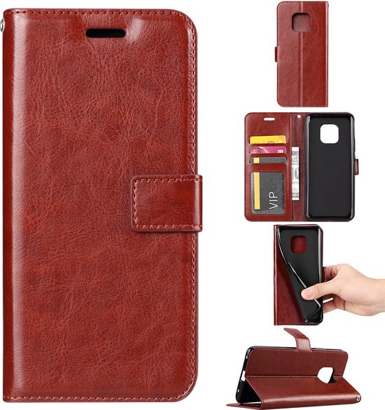 Nokia XR20 5G Hoesjes – Bookcase Portemonnee Hoes – Pasjeshouder – 2x Screenprotector – Bruin-Ilumina Benelux