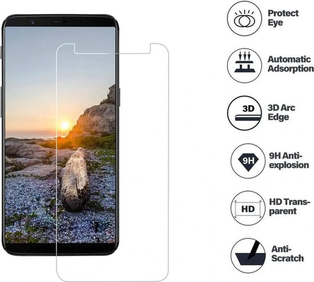 OnePlus 5T Screenprotector Gehard 9H – Anti-kras – 1-Pack-Ilumina Benelux