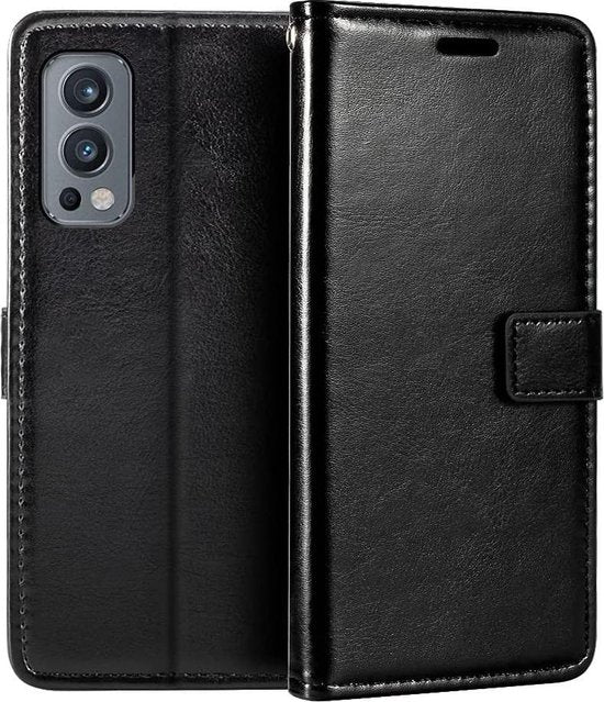 OnePlus Nord 2 5G Hoesjes – Portemonnee Hoes – Magneetsluiting – Inclusief Screenprotector – Roségoud-Ilumina Benelux