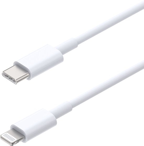 Oplaadkabel – Geschikt voor iPhone 5 t/m 14 Pro Max – Lightning kabel – USB – 3 Meter – Wit-USB-Kabels-Ilumina Benelux