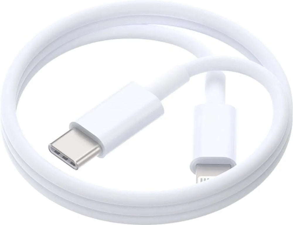 Oplaadkabel – Geschikt voor iPhone 5 t/m 14 Pro Max – Lightning kabel – USB – 3 Meter – Wit-USB-Kabels-Ilumina Benelux