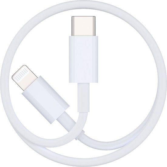 Oplaadkabel – Geschikt voor iPhone 5 t/m 14 Pro Max – Lightning kabel – USB – 3 Meter – Wit-USB-Kabels-Ilumina Benelux