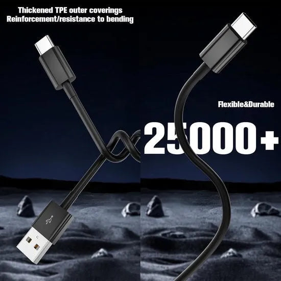 Oplaadkabel USB-A naar USB-C – 1 Meter – Snelladen & Data – Geschikt voor Samsung Galaxy A-serie – Zwart-USB-Kabels-Ilumina Benelux