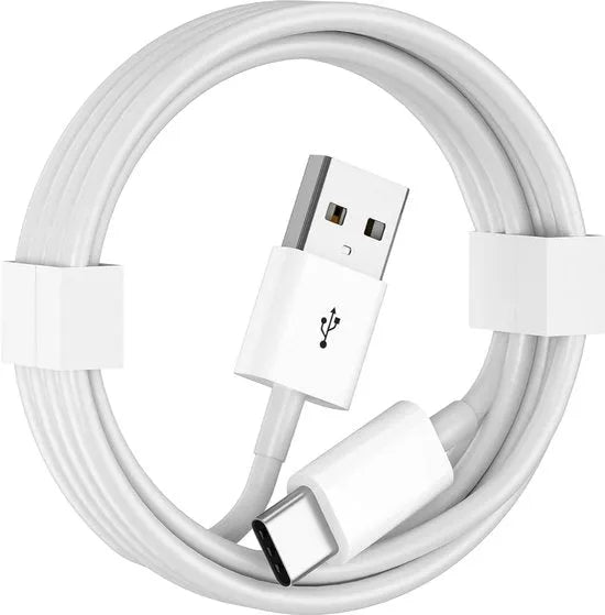 Oplaadkabel – USB-A naar USB-C kabel 2m – Snelladen – Geschikt voor Samsung Galaxy A33/A34/A54 & meer – Wit-USB-Kabels-Ilumina Benelux