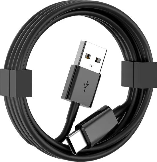 Oplaadkabel – USB-A naar USB-C Kabel 3 Meter – Snelladen – Geschikt voor Samsung Galaxy A02s/A03s/A04e/A04s/A05s e.a. – Zwart-USB-Kabels-Ilumina Benelux