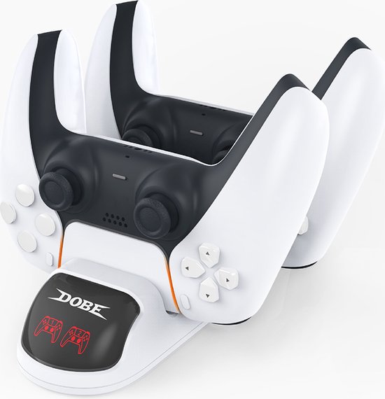 Oplaadstation – Geschikt voor PlayStation 5 – Docking Station voor 2 DualSense Controllers – LED-indicatoren – USB-C kabel
