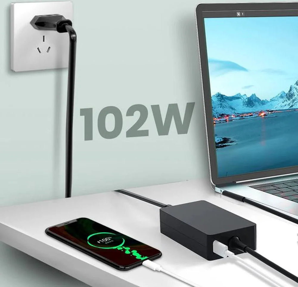 Oplader – Geschikt voor Microsoft Surface Book/Laptop/Pro/Go – 102W Power Adapter – Snelladen – Zwart-Voedingsadapter-Ilumina Benelux