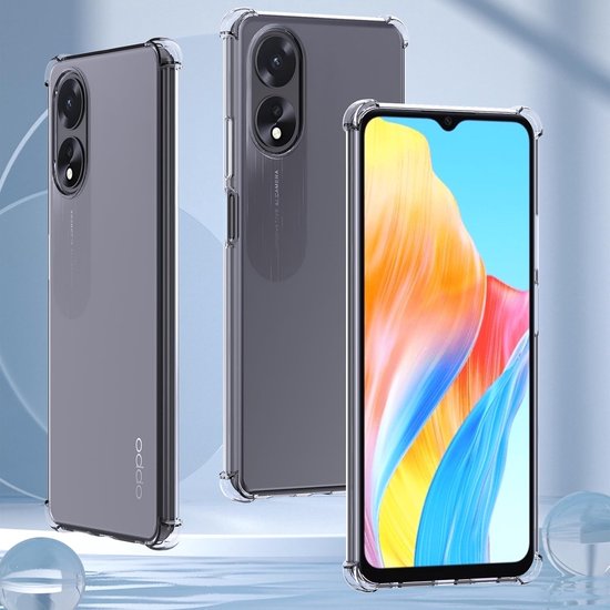 OPPO A18/A38 Hoesjes – Siliconen Backcover – Schokbestendig – Anti-Shock – Transparant-Ilumina Benelux