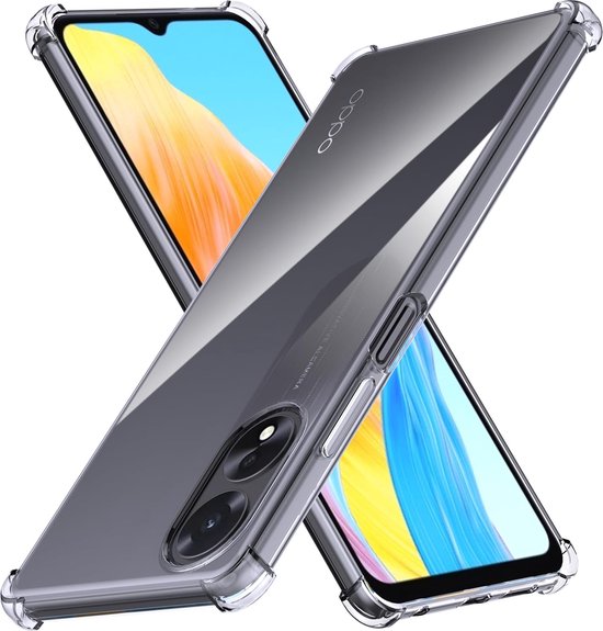 OPPO A18/A38 Hoesjes – Siliconen Backcover – Schokbestendig – Anti-Shock – Transparant-Ilumina Benelux