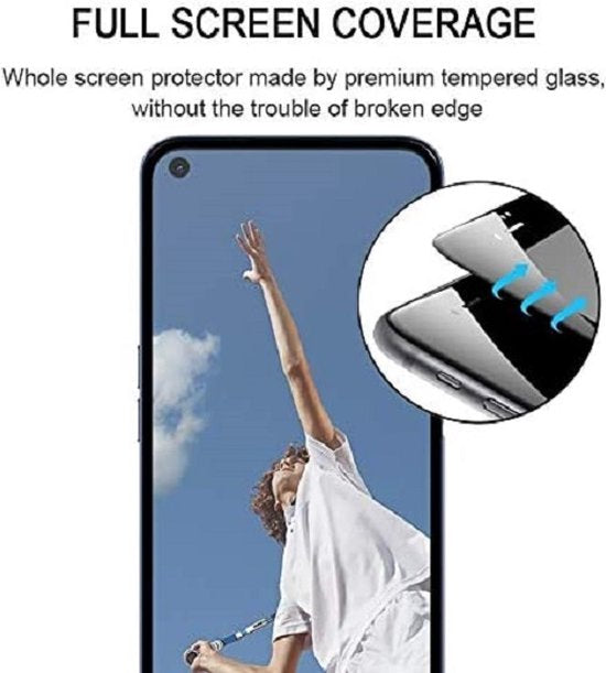 Oppo A52/A72/A92 Screenprotector Full Cover Screenprotector Gehard 9H – 1-Pack-Ilumina Benelux