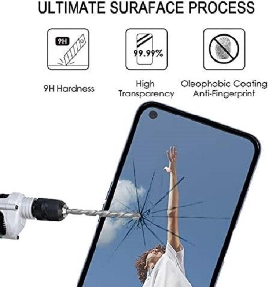 Oppo A52/A72/A92 Screenprotector Full Cover Screenprotector Gehard 9H – 1-Pack-Ilumina Benelux