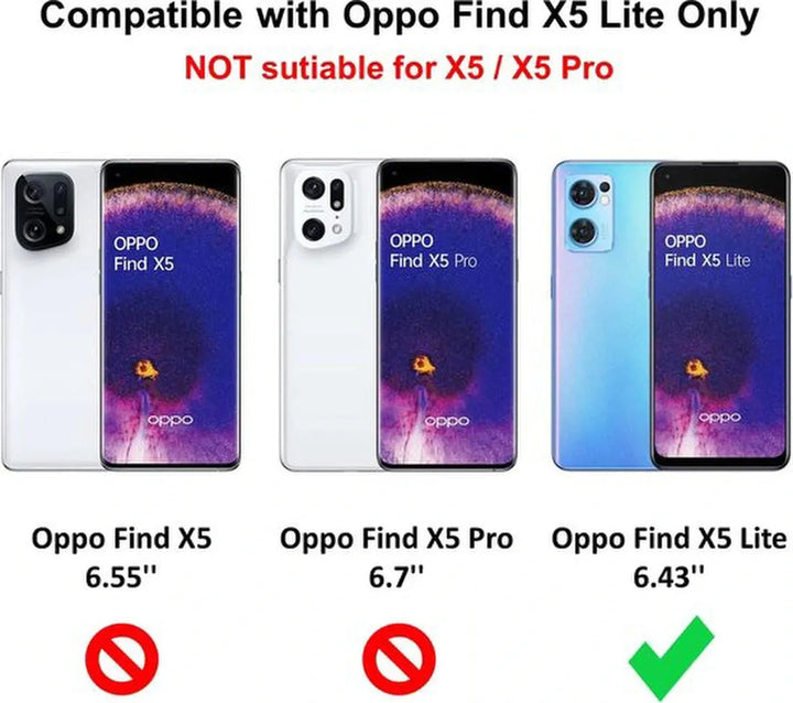 Oppo Find X5 Lite Hoesjes – Siliconen Backcover – Zwart – Inclusief 2x Screenprotector Gehard Glas – Anti Kras-Ilumina Benelux