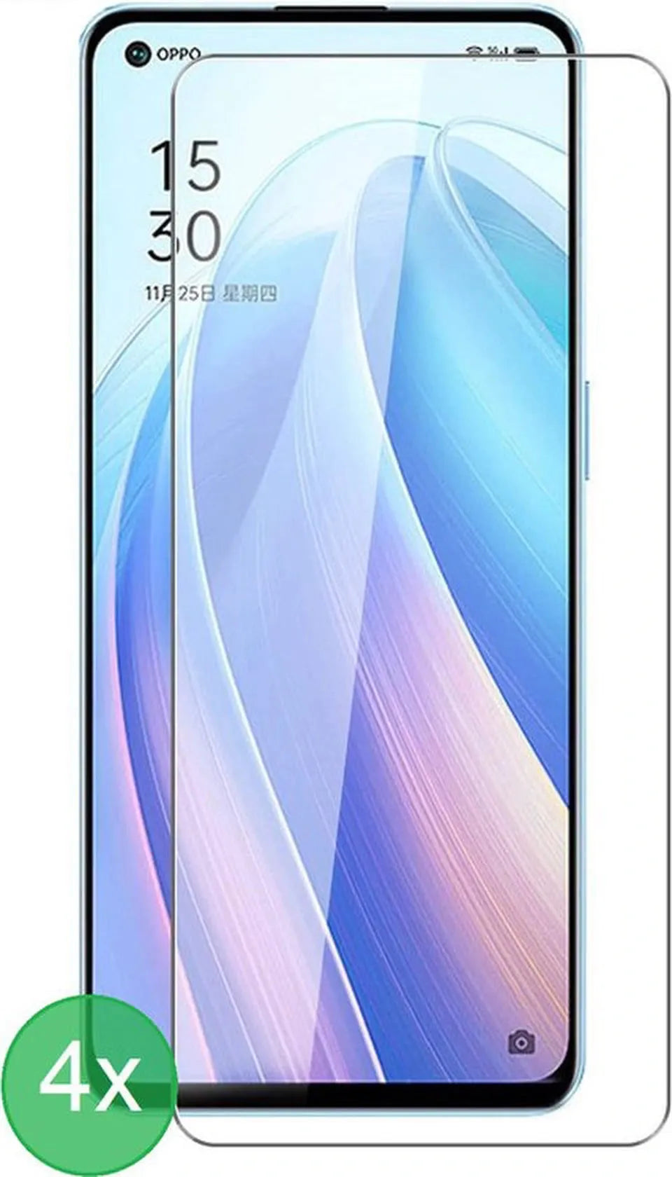 Oppo Find X5 Lite Screenprotector Gehard 9H – Anti-kras – 4-Pack-Ilumina Benelux