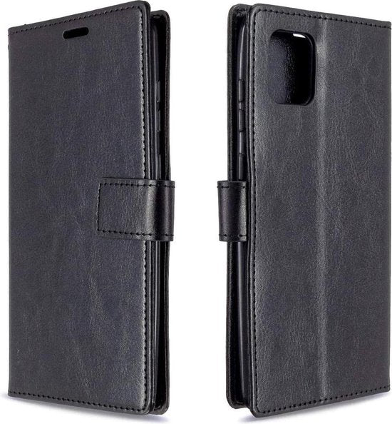 Oppo Reno 4 Pro 5G Hoesjes – Book Case – Magneetsluiting – Standfunctie – Zwart-Ilumina Benelux