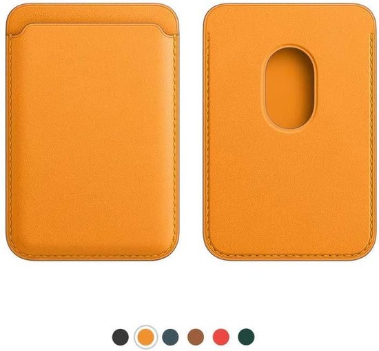 Pasjeshouder telefoon – Opplakbare kaarthouder – Geschikt voor alle smartphones & tablets – Universeel – Oranje-Ilumina Benelux