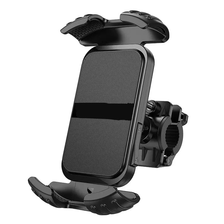Fiets Telefoonhouder - 360° Draaibare Smartphone Houder - Universele GSM Houder voor Fiets & Step - Schokabsorberend