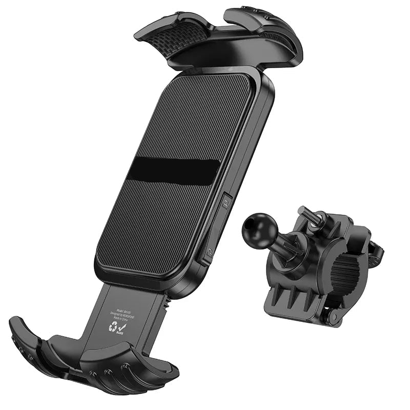 Fiets Telefoonhouder - 360° Draaibare Smartphone Houder - Universele GSM Houder voor Fiets & Step - Schokabsorberend