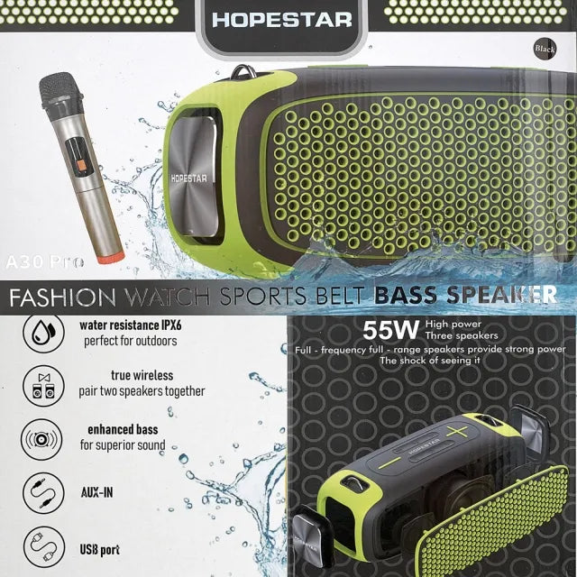 Hopestar A30 Pro Draagbare Bluetooth Speaker – 55W Wireless Speaker – Zwart-Ilumina Benelux